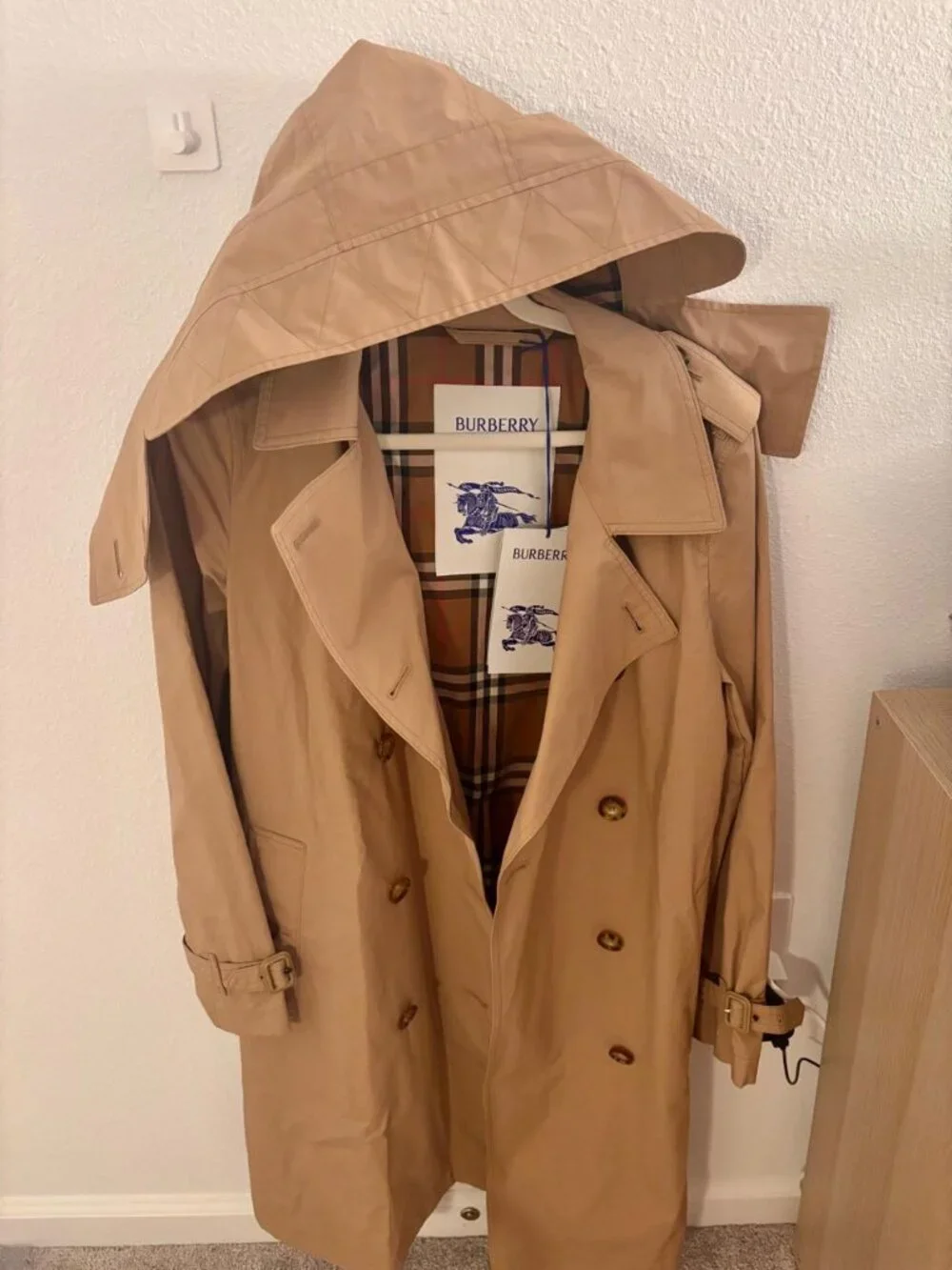 Burberry Telford Trench Coat – Archive Beige – Size 10 – New With Tags - Picture 2 of 6